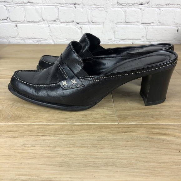 Cloud Walker Port  Mules Black Sz 8.5W 3” Heel - Picture 2 of 8